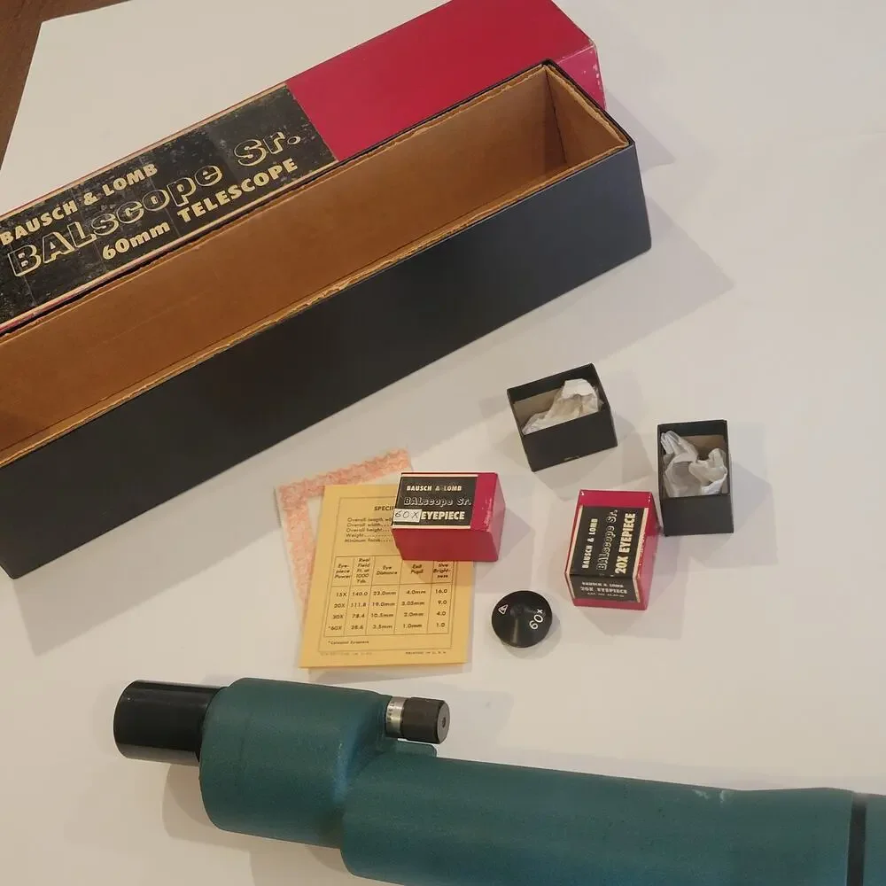 Vintage Bausch & Lomb Balscope Sr Zoom 60mm Telescope Spotting Scope